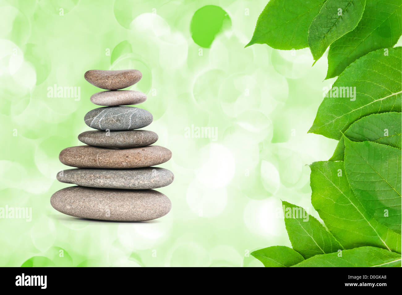Concept spa pierres gris zen Banque D'Images