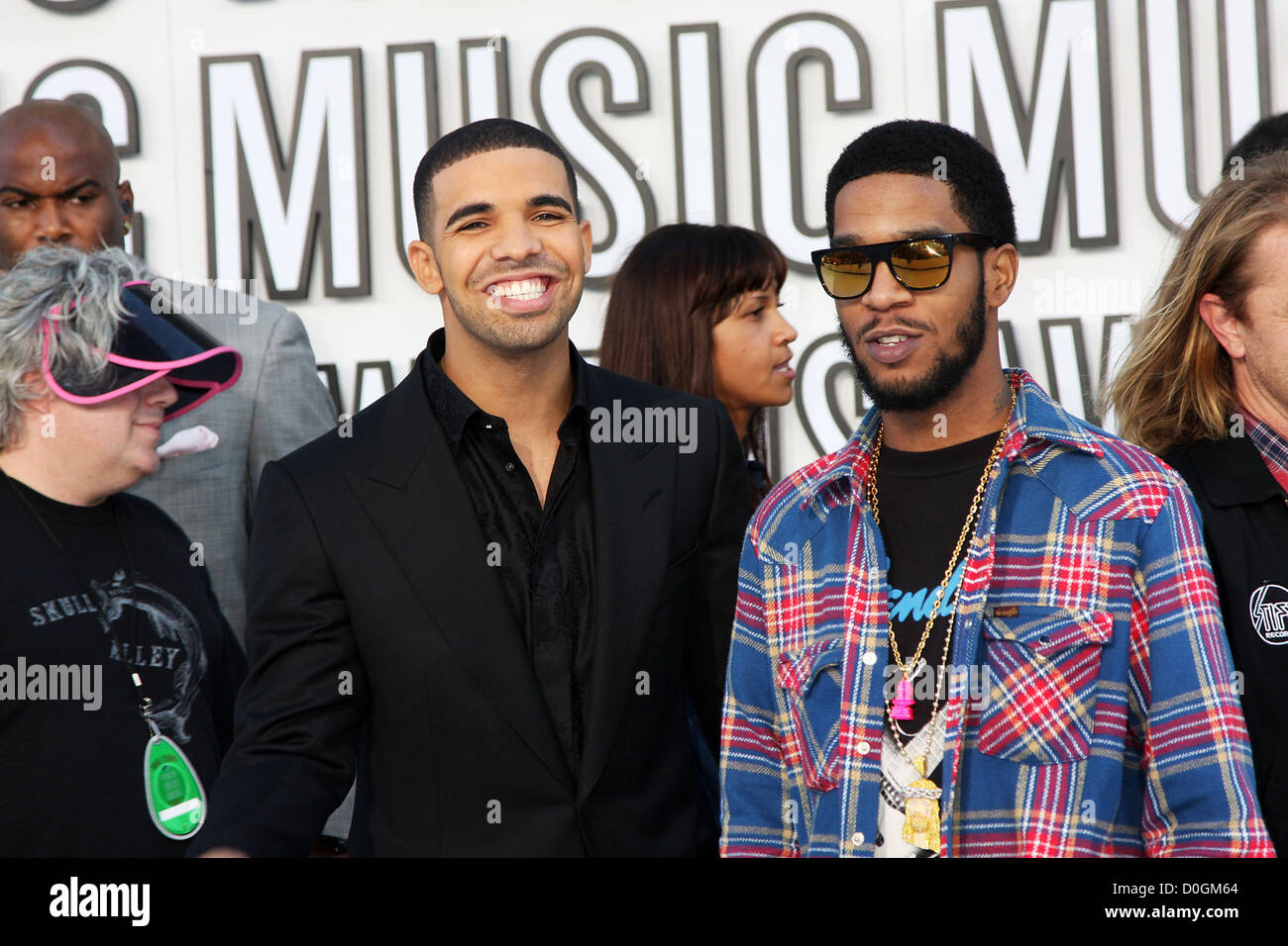 Drake & Kid Cudi Les MTV Video Music Awards (MTV volontaires d'atténuation)  tenue à l'TheaterArrivals kia Los Angeles California Photo Stock - Alamy