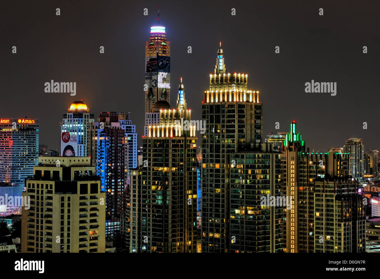 Bangkok Skyline moderne Banque D'Images
