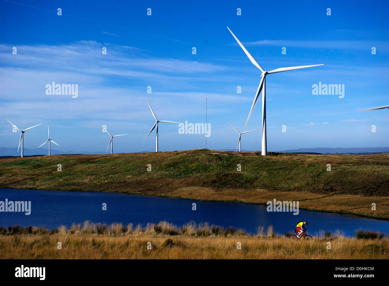 Parc d'éoliennes whitelee ecosse energy power environnement renouvelable de l'électricité verte écologie éco lames Banque D'Images