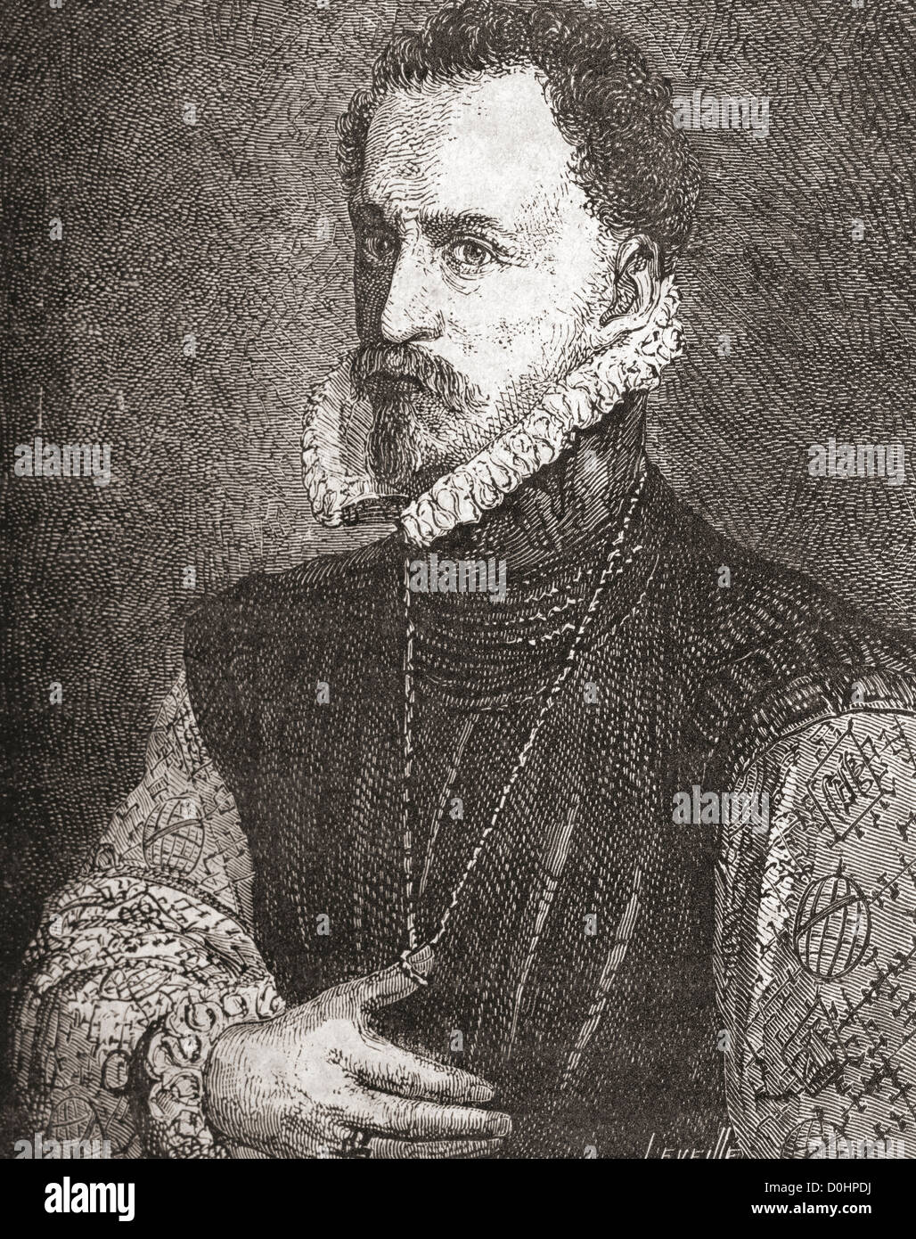 Sir Henry Lee, 1533 -1611, de Ditchley. Maître de l'Artillerie sous la reine Elizabeth I d'Angleterre. Banque D'Images