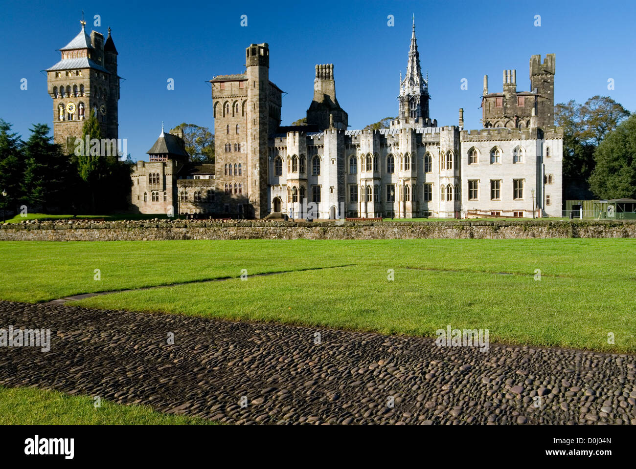 Le Château de Cardiff, Cardiff, Glamorgan, Pays de Galles, Royaume-Uni. Banque D'Images