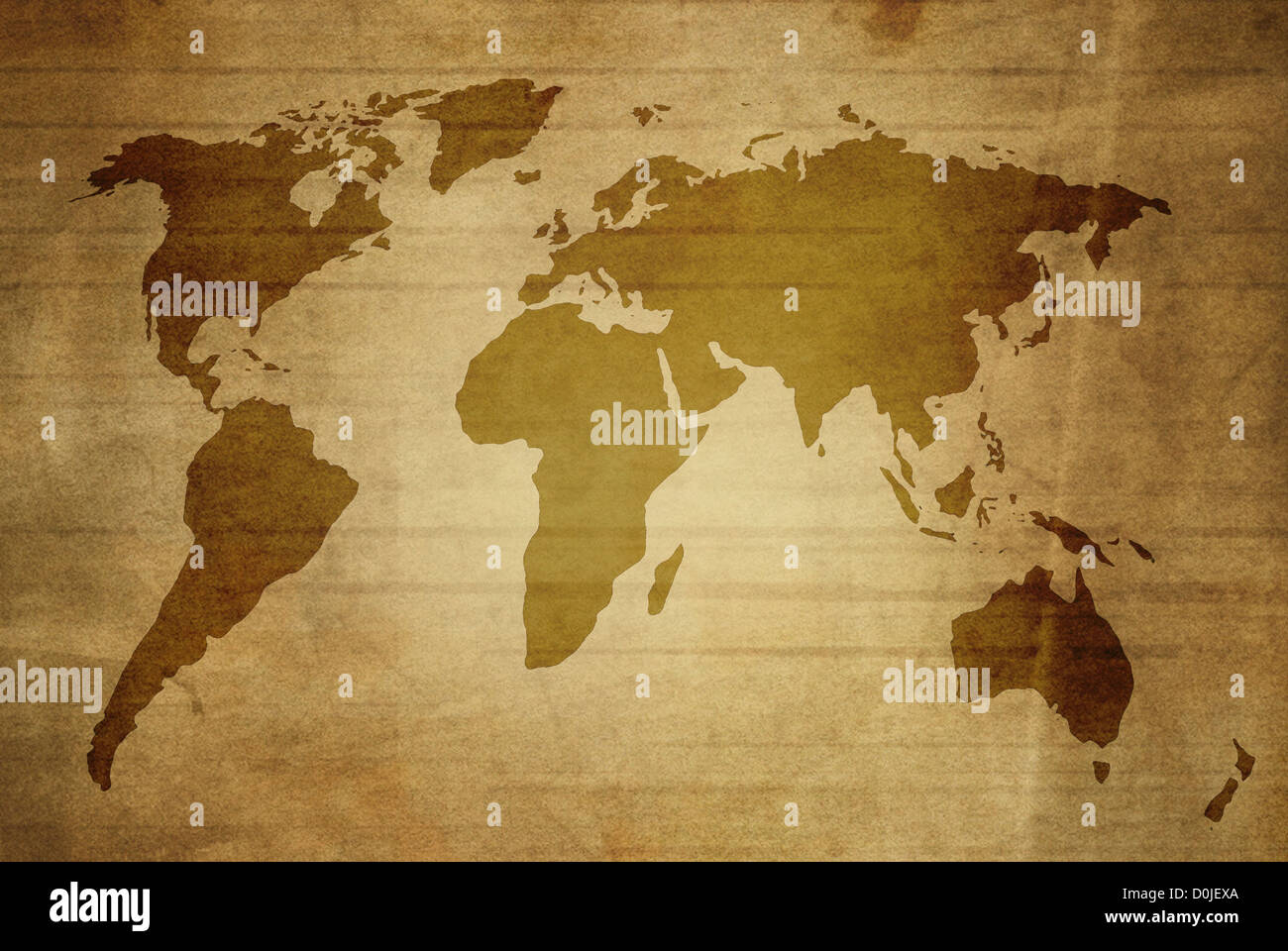 Grunge illustration de la carte du monde Banque D'Images