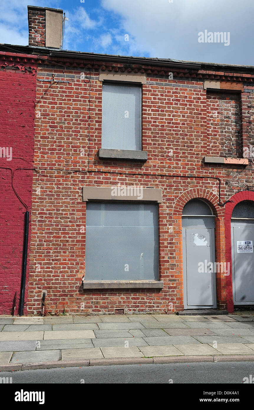 La maison d'enfance de Ringo Starr, 9 Madryn Street Liverpool, Angleterre - 18.08.10 Banque D'Images