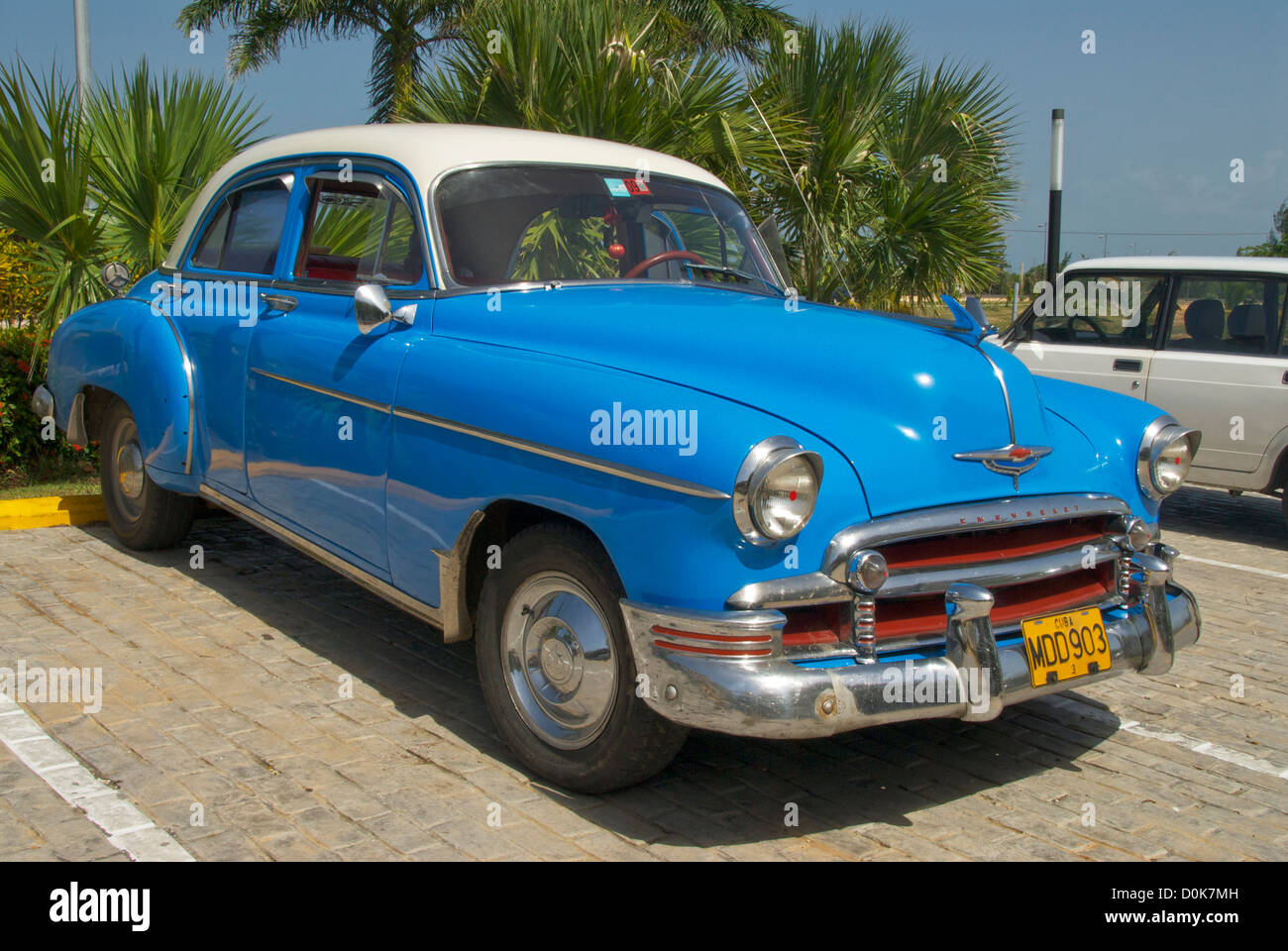 Varadero 1950 Chevrolet bleu Banque D'Images