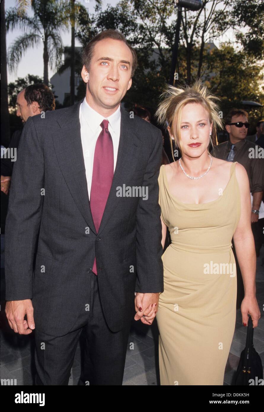 NICOLAS CAGE Patricia Arquette 1998.k12939lr.Snake Eyes premiere dans Hollywood , CA.(Image Crédit : © Lisa Rose/Photos/ZUMAPRESS.com) Globe Banque D'Images