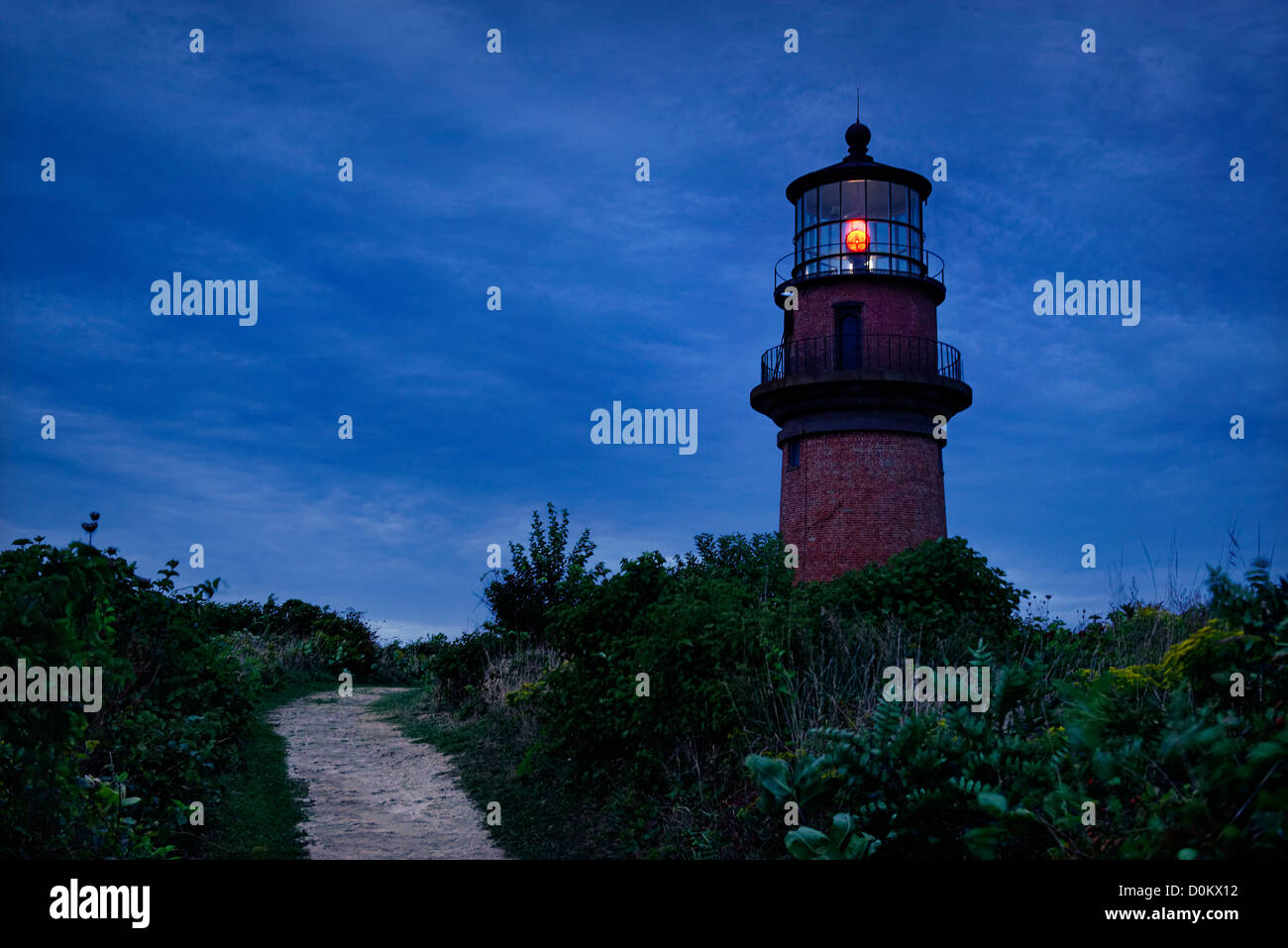 Gay Head Lighthouse, Aquinnah, Martha's Vineyard, Massachusetts, USA Banque D'Images