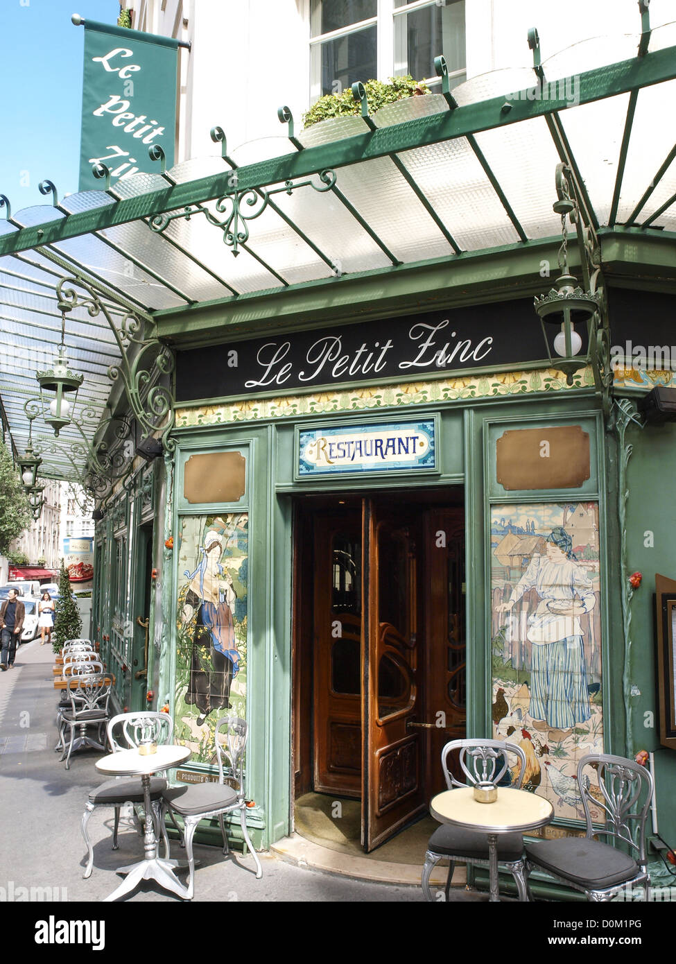 Paris, Restaurant, Le Petit Zinc, France Banque D'Images