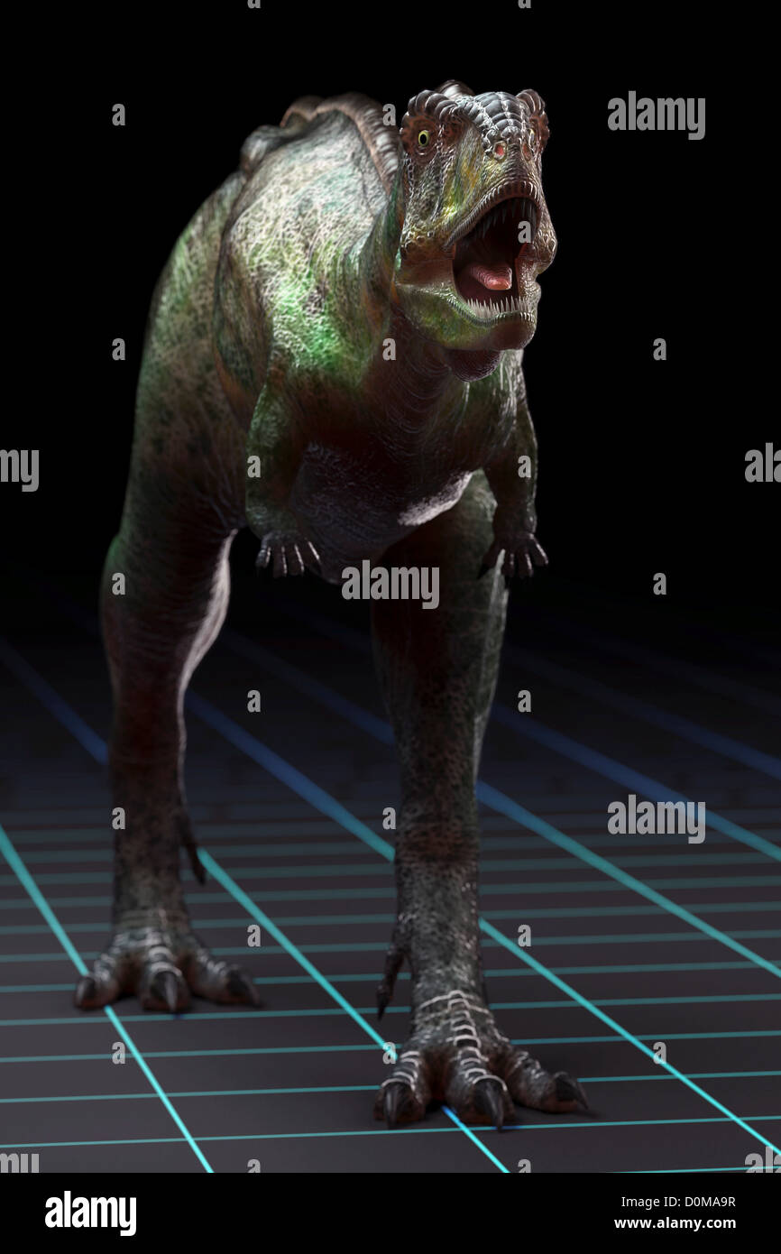 Modèle d'un Aucasaurus dinosaure. Banque D'Images