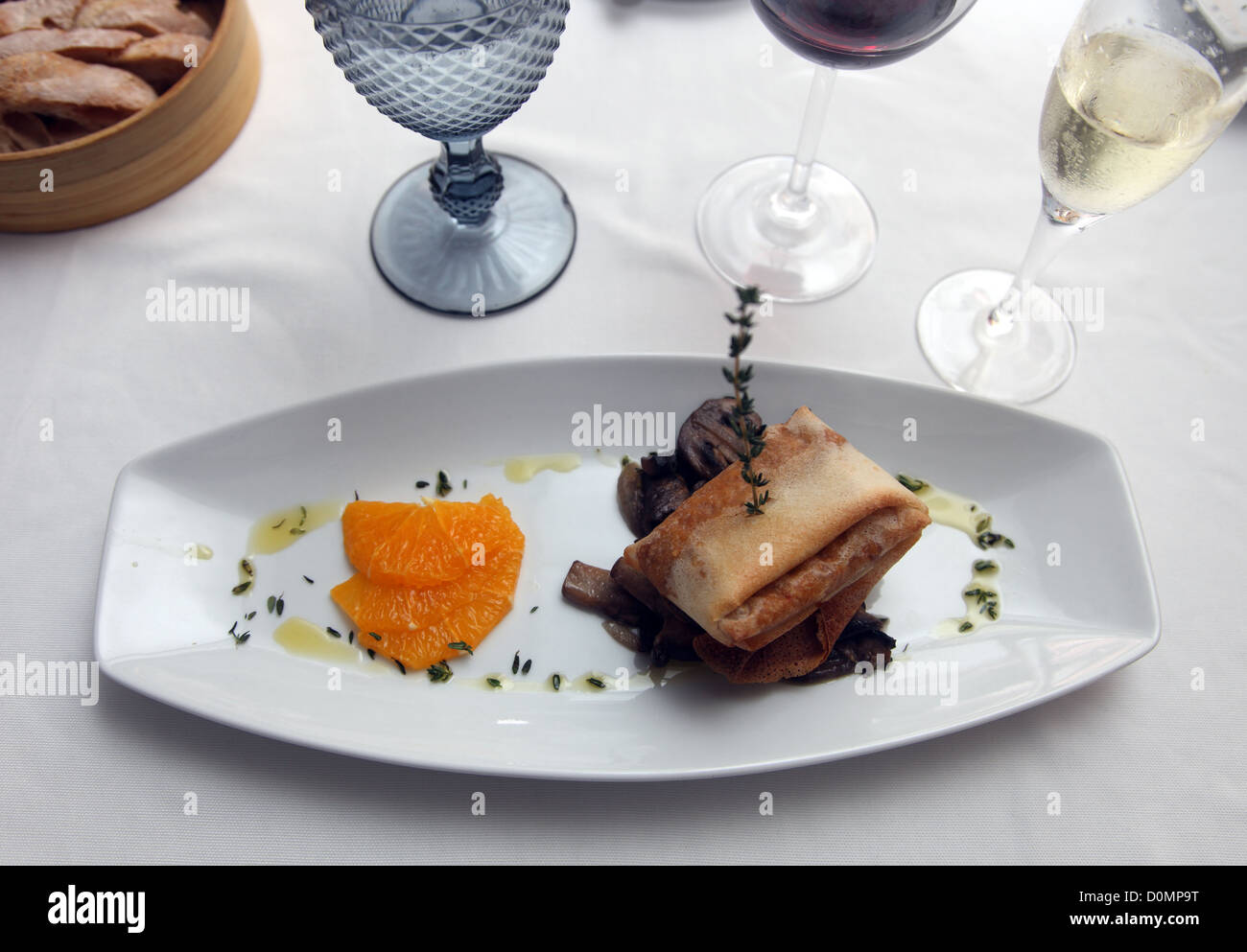 Démarreur comme champignons servis au restaurant Lisboa Noite, Lisbonne Banque D'Images