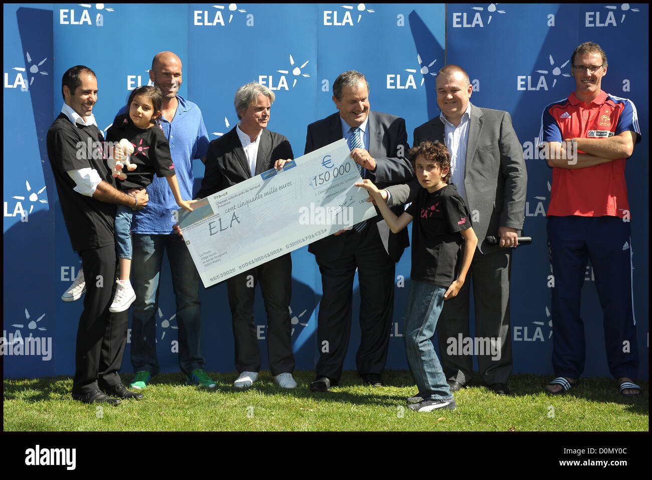 Nicolas Routier Zinedine Zidane Guy Alba Fernand Duchaussoy Nicolas Routier et Laurent ...