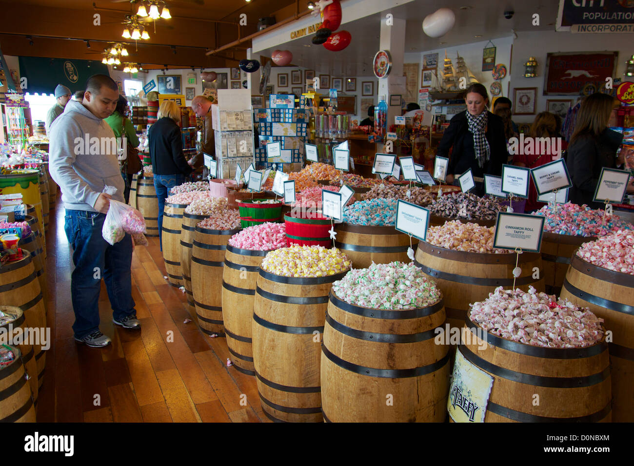 Magasin de bonbons. Pier 39 San Francisco, Californie Banque D'Images