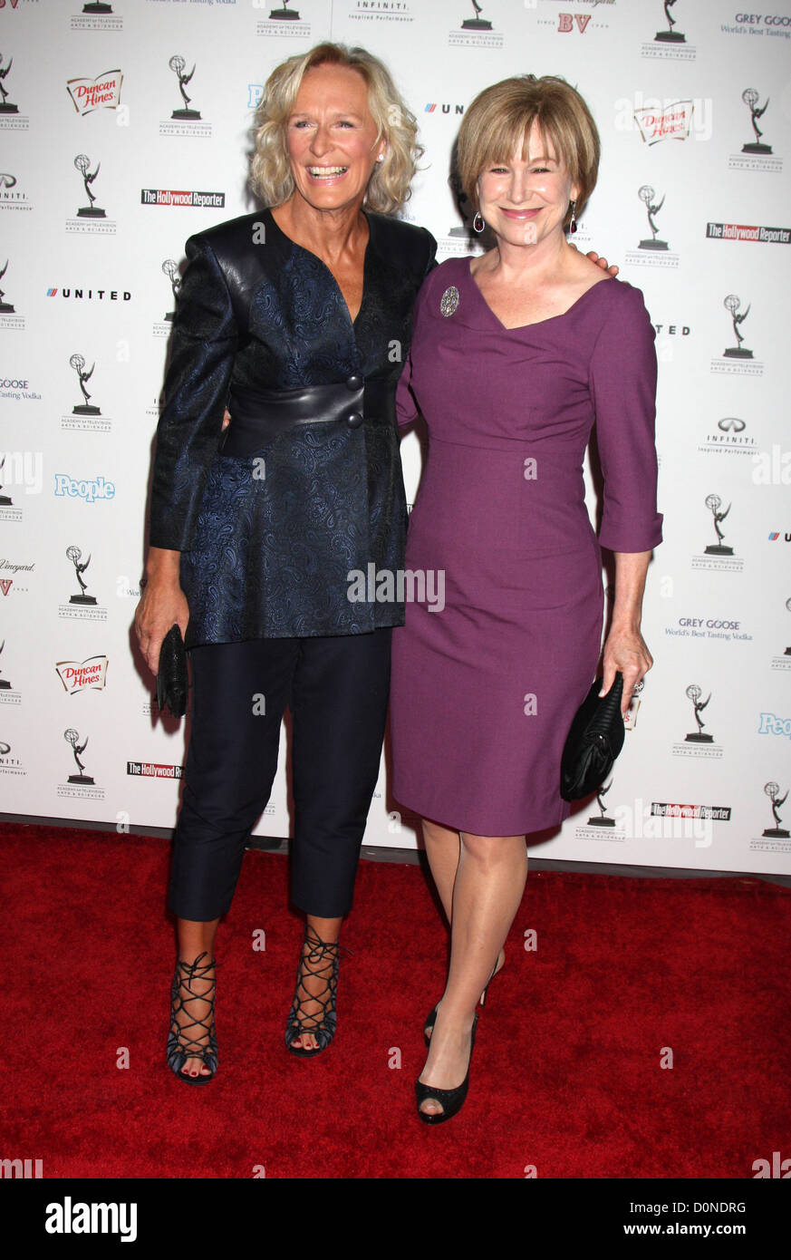 Glenn Close & Mary Kay Place La 62e Primetime Emmy Awards Les artistes interprètes ou exécutants, les spectres de réception candidat Centre Pacific Design - Banque D'Images