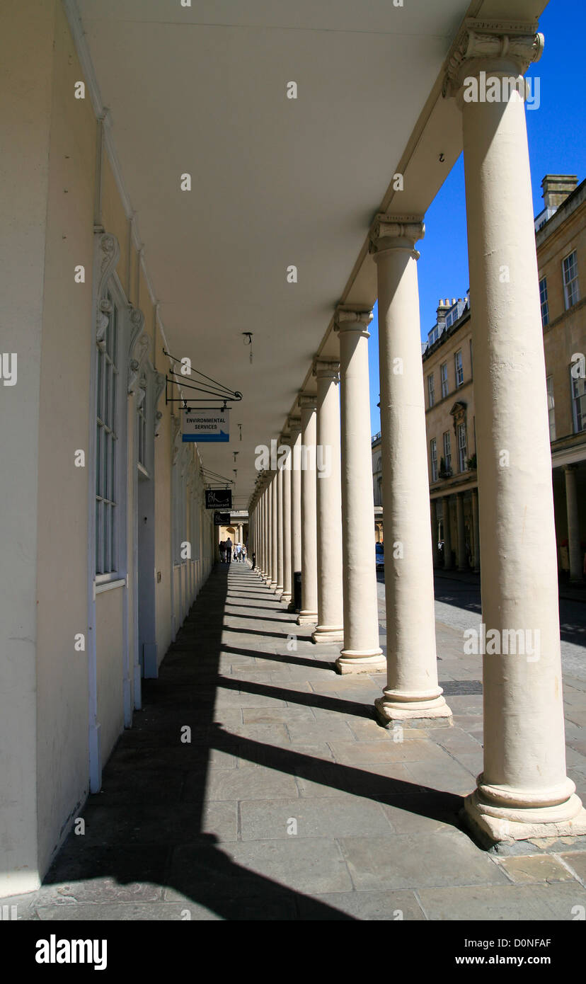 Baignoire baignoire rue Colonnade Somerset England UK Banque D'Images