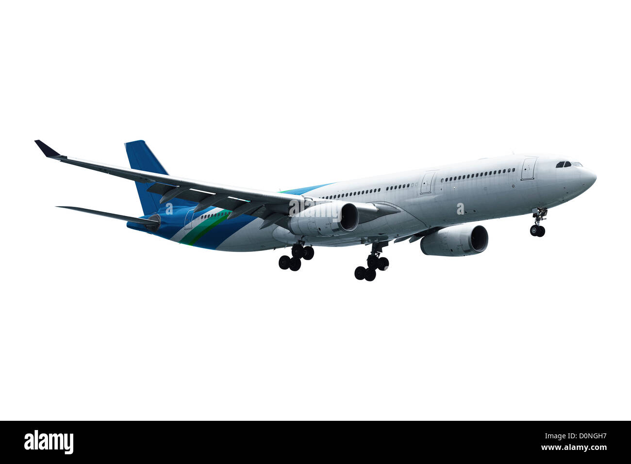 Des avions à réaction. Isolé sur fond blanc. Banque D'Images