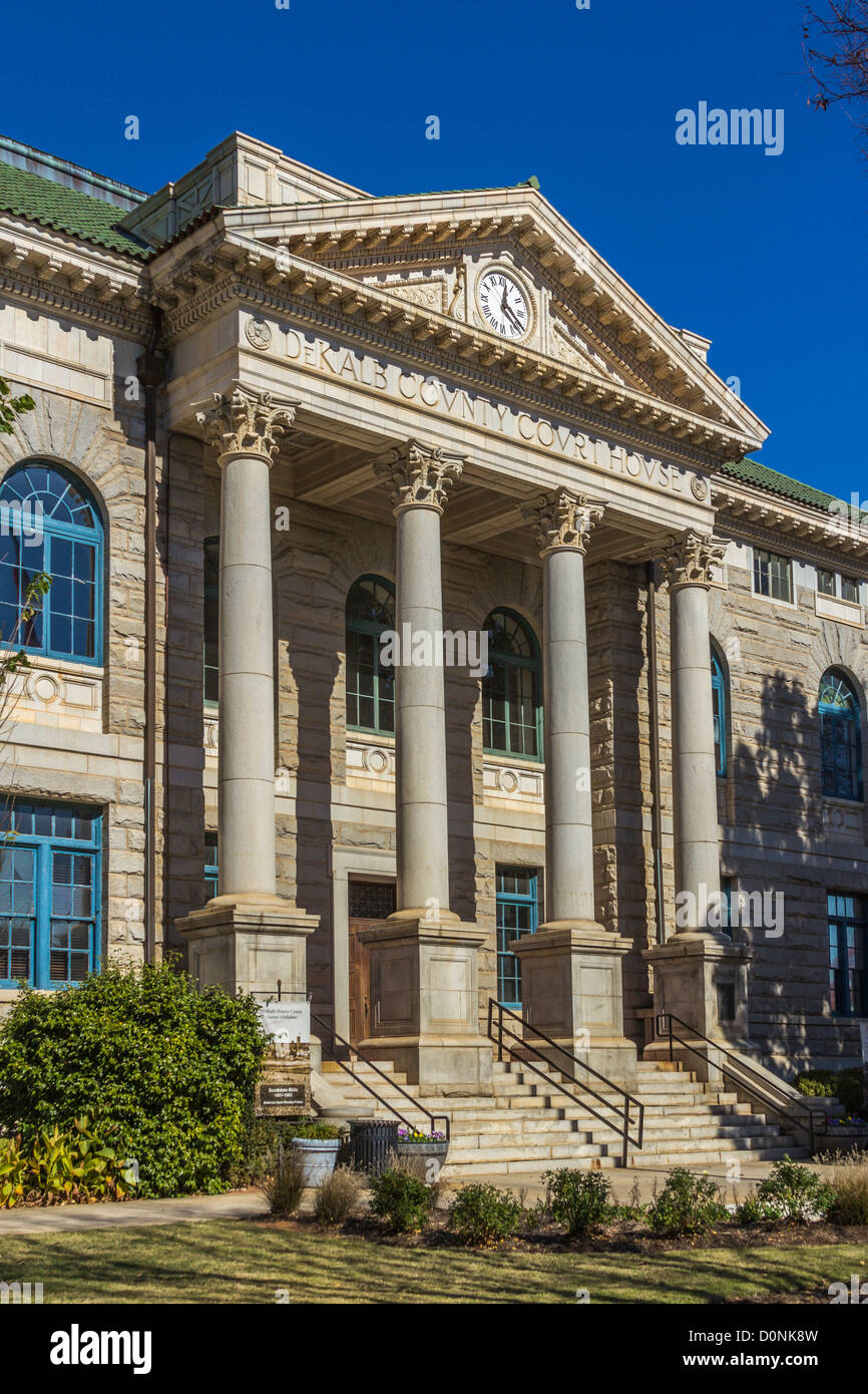 Ancien palais de justice du Comté de DeKalb de Decatur, Géorgie Banque D'Images