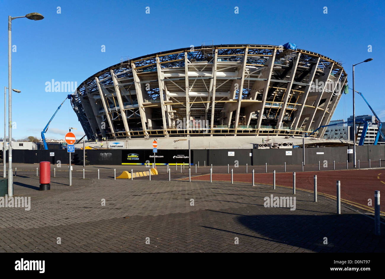 La construction progresse sur la nouvelle scène national écossais (l'hydroélectricité) à la SECC à Glasgow Banque D'Images
