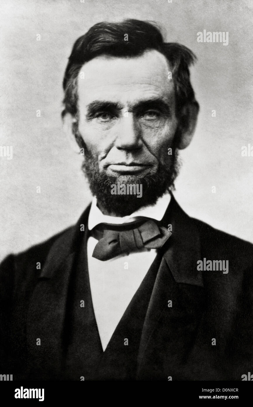 Le président Abraham Lincoln Banque D'Images
