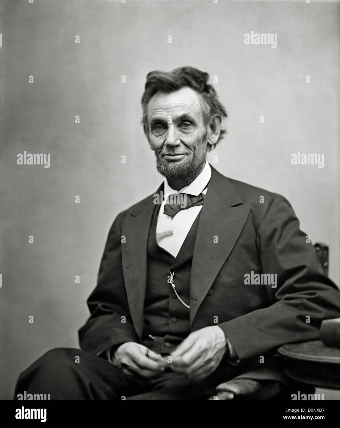 Portrait du président Abraham Lincoln Banque D'Images