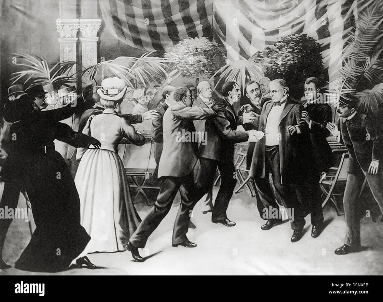 Assassinat du Président William McKinley Banque D'Images