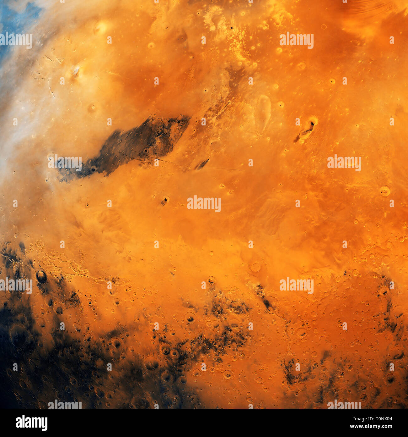 Hémisphère Cerberus, Mars, de l'orbiteur Viking Banque D'Images