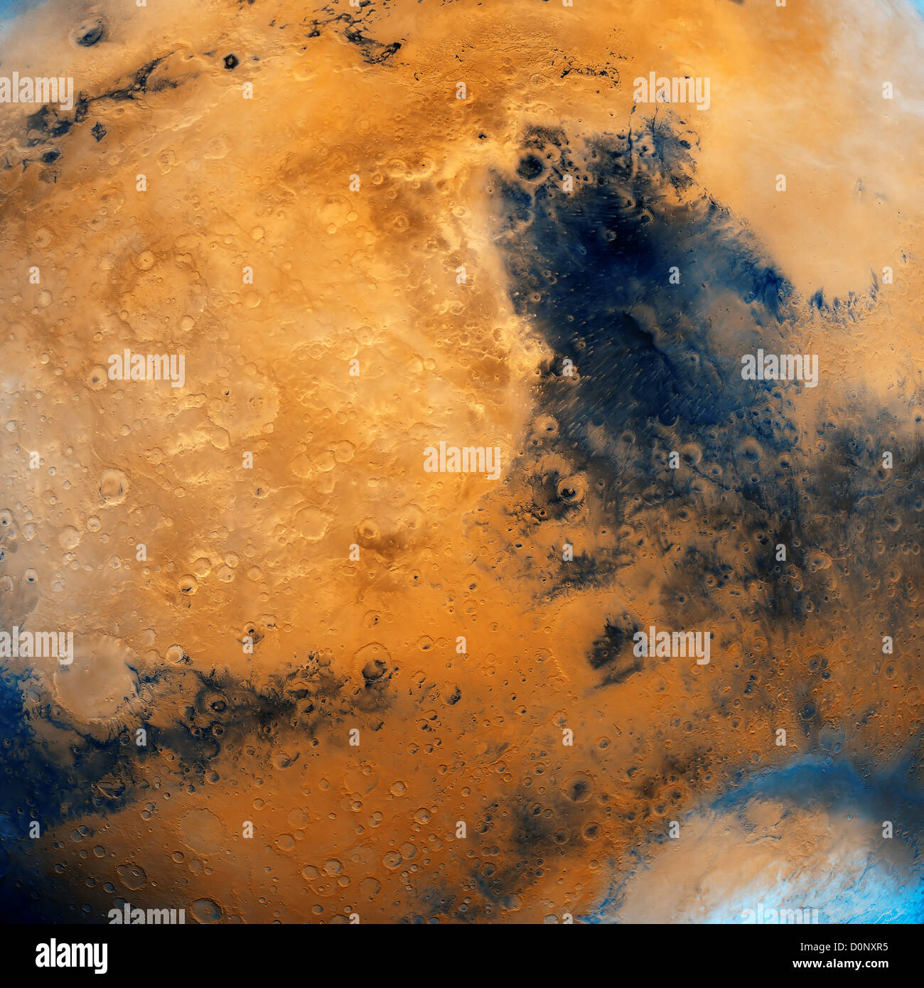 Hémisphère Syrtis Major, de mars, de l'orbiteur Viking Banque D'Images