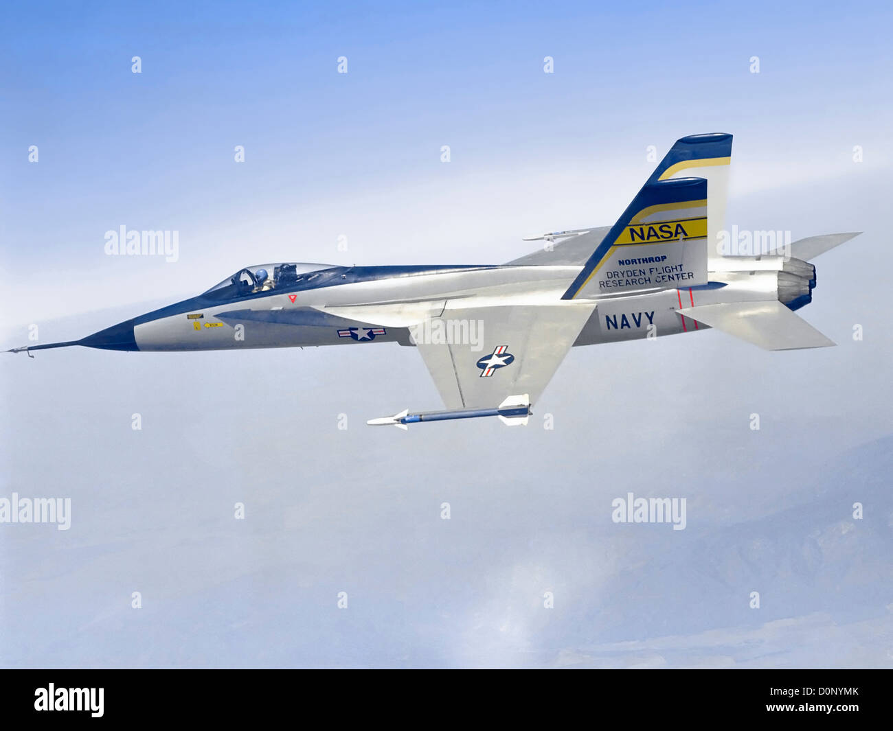 YF-17 en vol Banque D'Images