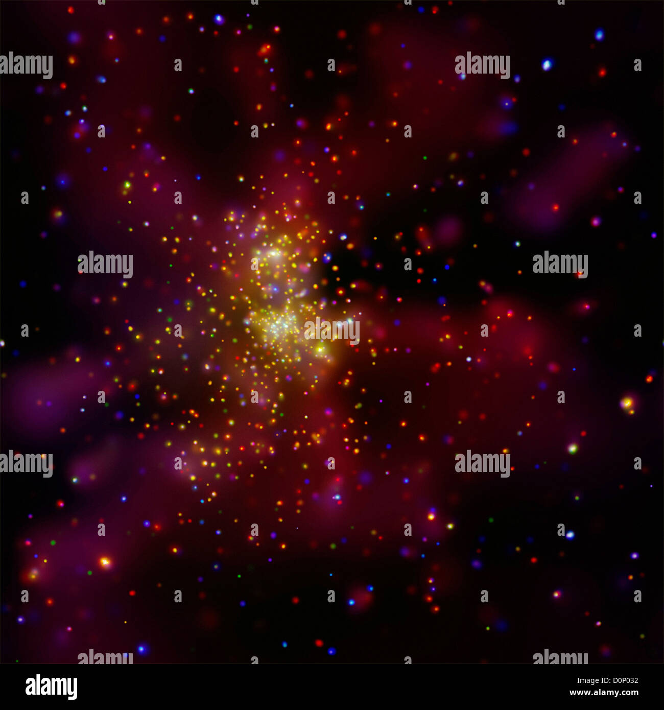 Westerlund 2 Star Cluster Banque D'Images