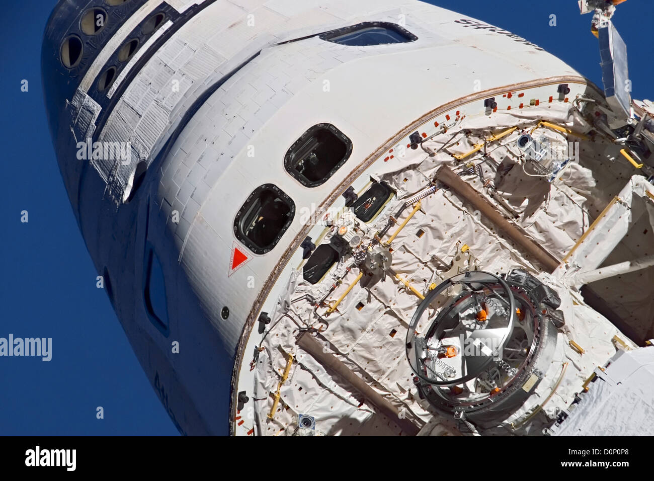 Des cabines de l'équipage de la navette spatiale Atlantis Banque D'Images