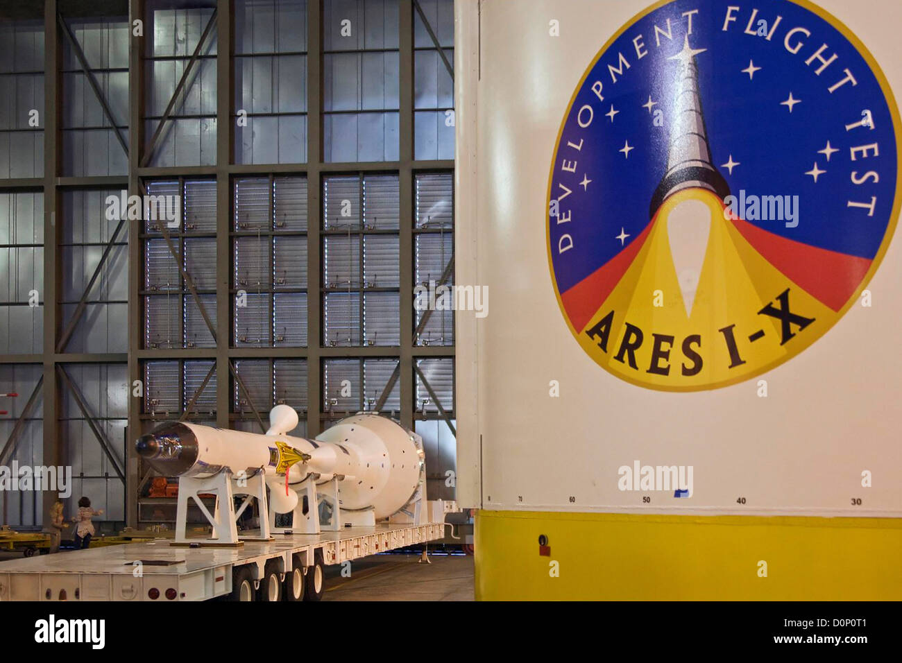 Ares I-X Système d'interruption de lancement Banque D'Images