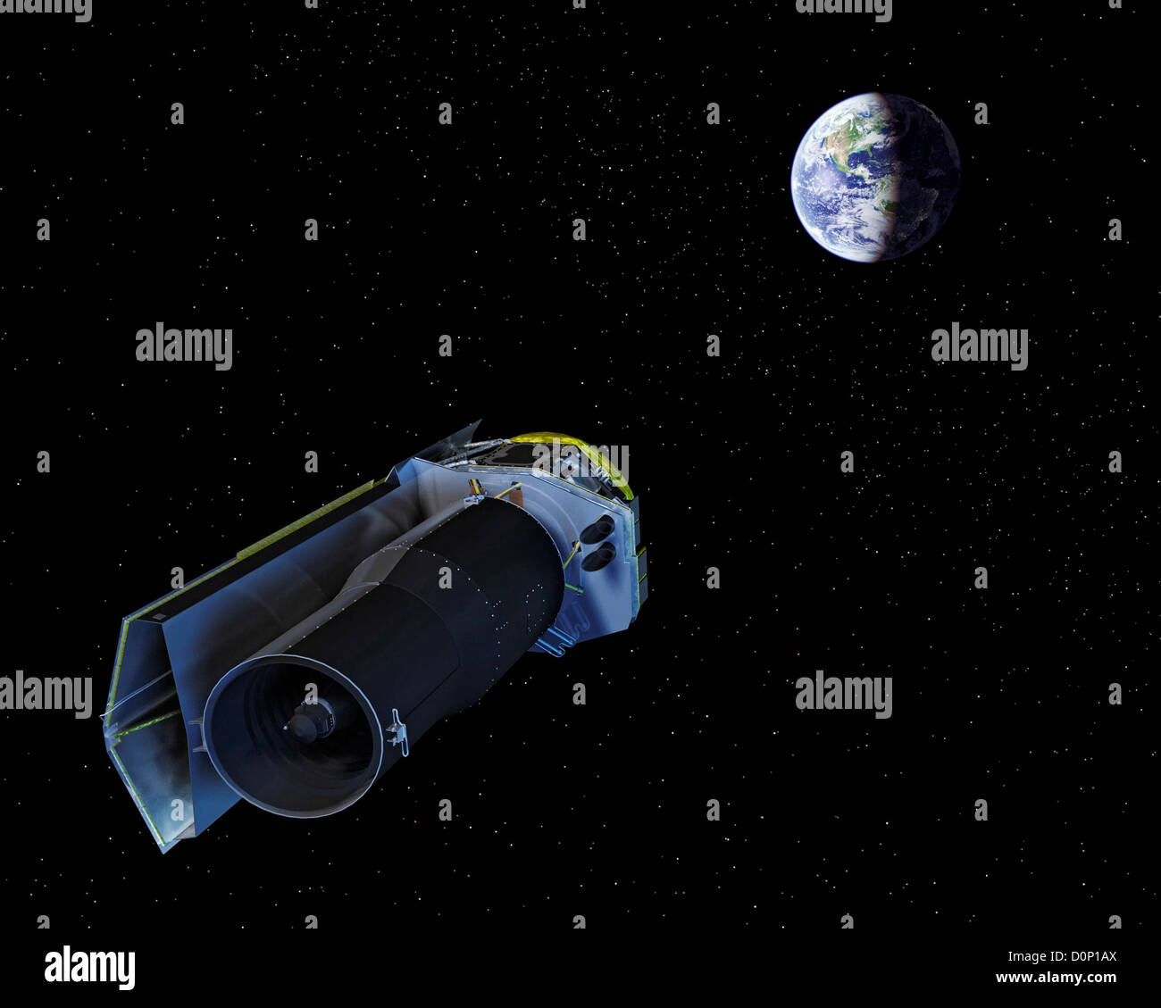 Le télescope spatial Spitzer Banque D'Images