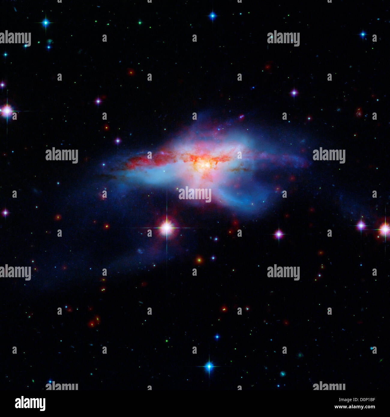 NGC 6240 Banque D'Images