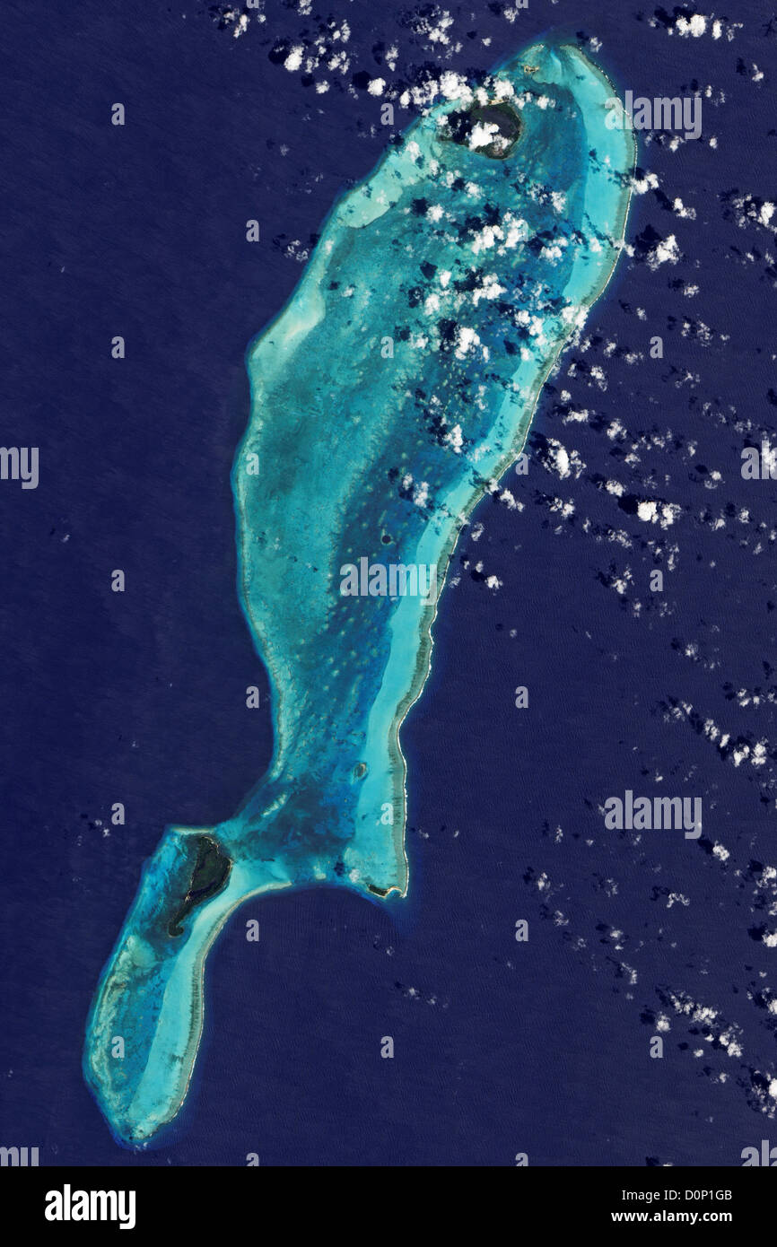Lighthouse Reef Atoll et grand trou bleu Banque D'Images