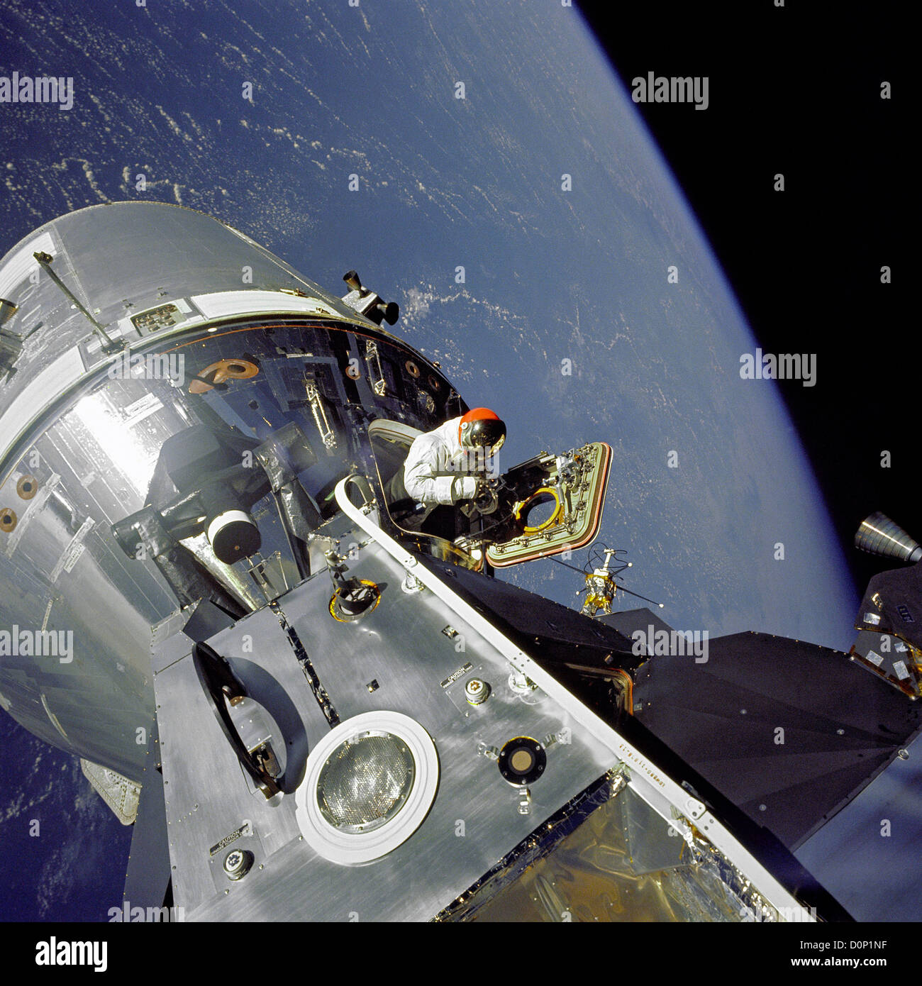 Au cours de la pratique de manœuvres Apollo 9 Banque D'Images