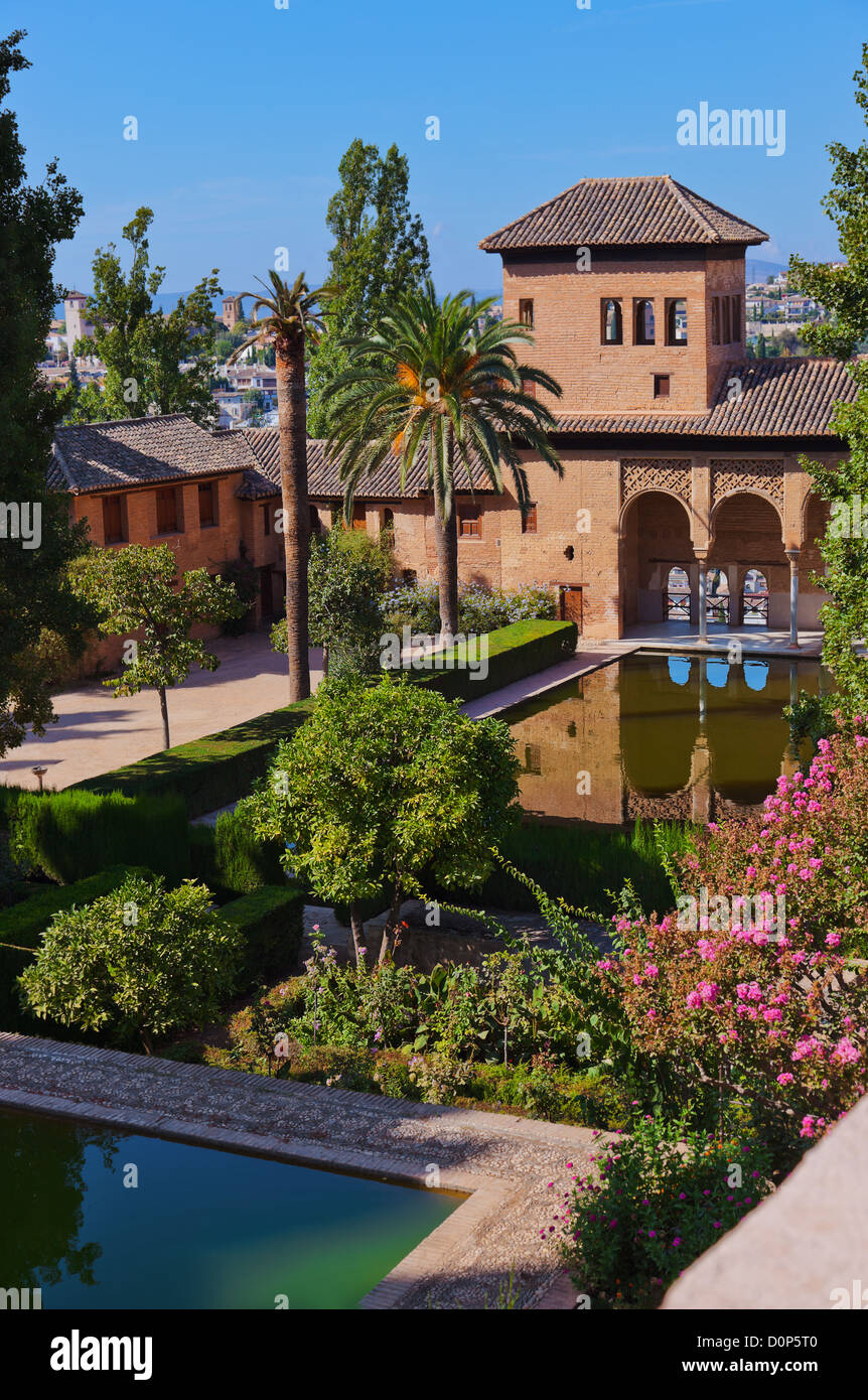 Palais de l'Alhambra à Grenade Espagne Banque D'Images