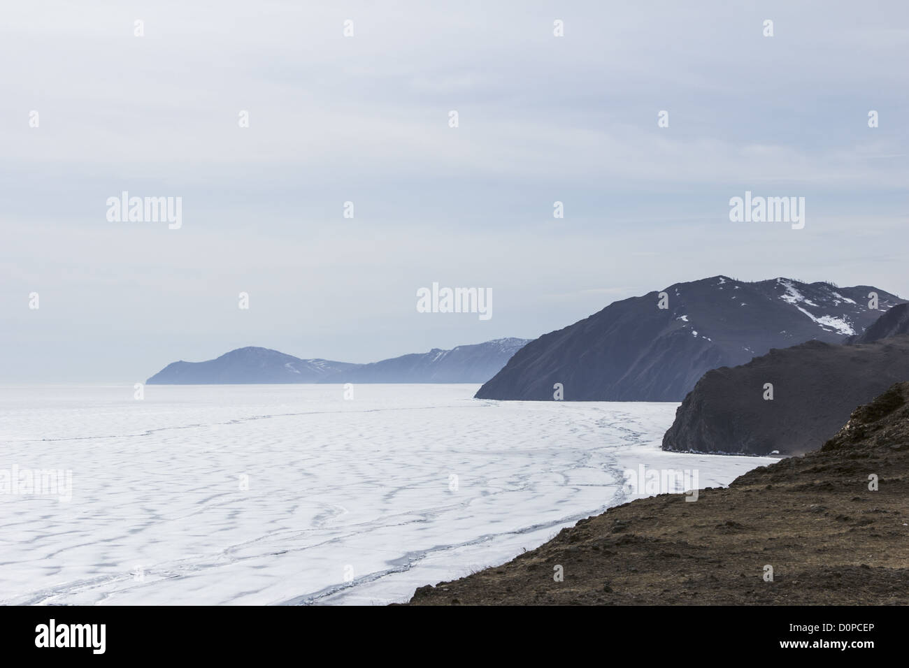 Baikal en hiver du golfe Banque D'Images