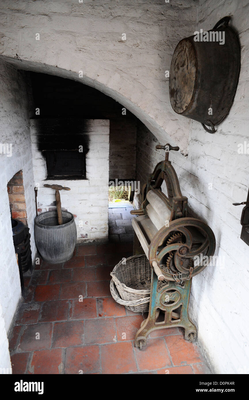 Une ancienne Ewardian buanderie à la Black Country Living Museum. Banque D'Images