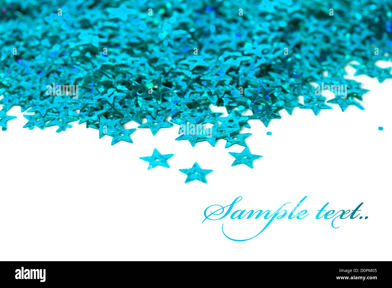 Célébration étoile sur fond blanc Banque D'Images