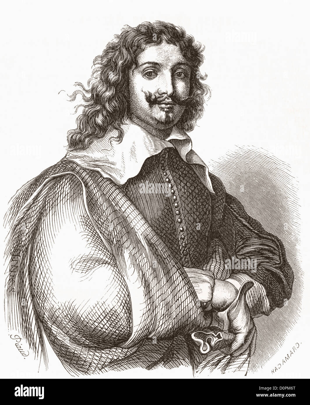Adriaen Brouwer, 1605 -1638. Peintre de genre flamande. Banque D'Images