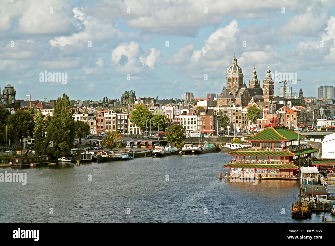 Pittoresque Ville de Amsterdam aux Pays-Bas Banque D'Images