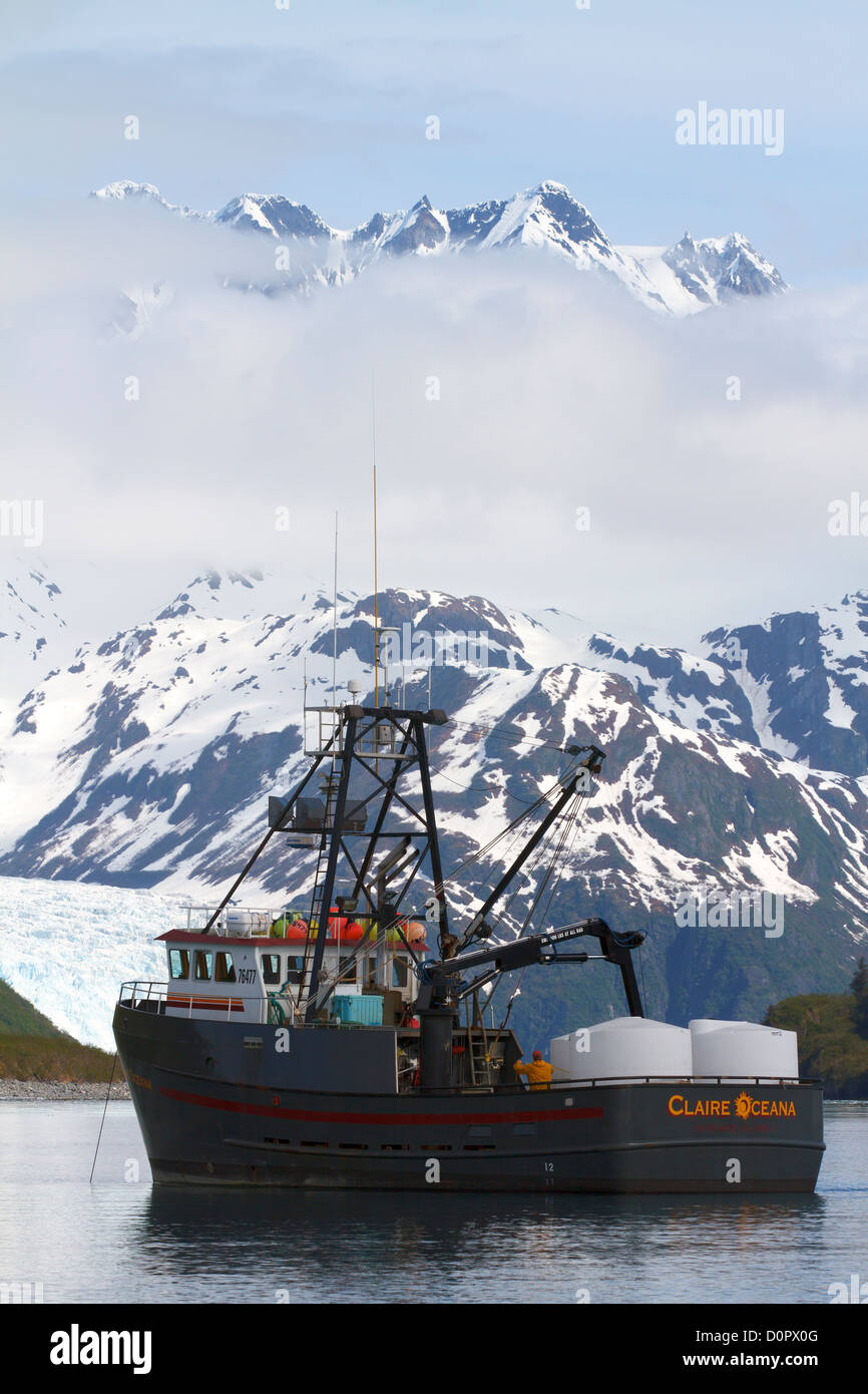 F/V Claire Oceana, Kenai Fjords National Park, près de Seward, en Alaska. Banque D'Images