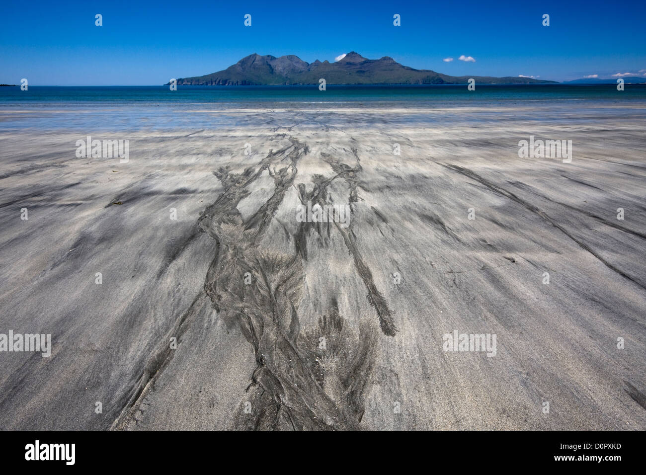 Journée d'été, Liag Bay, à l'île de Eigg Banque D'Images