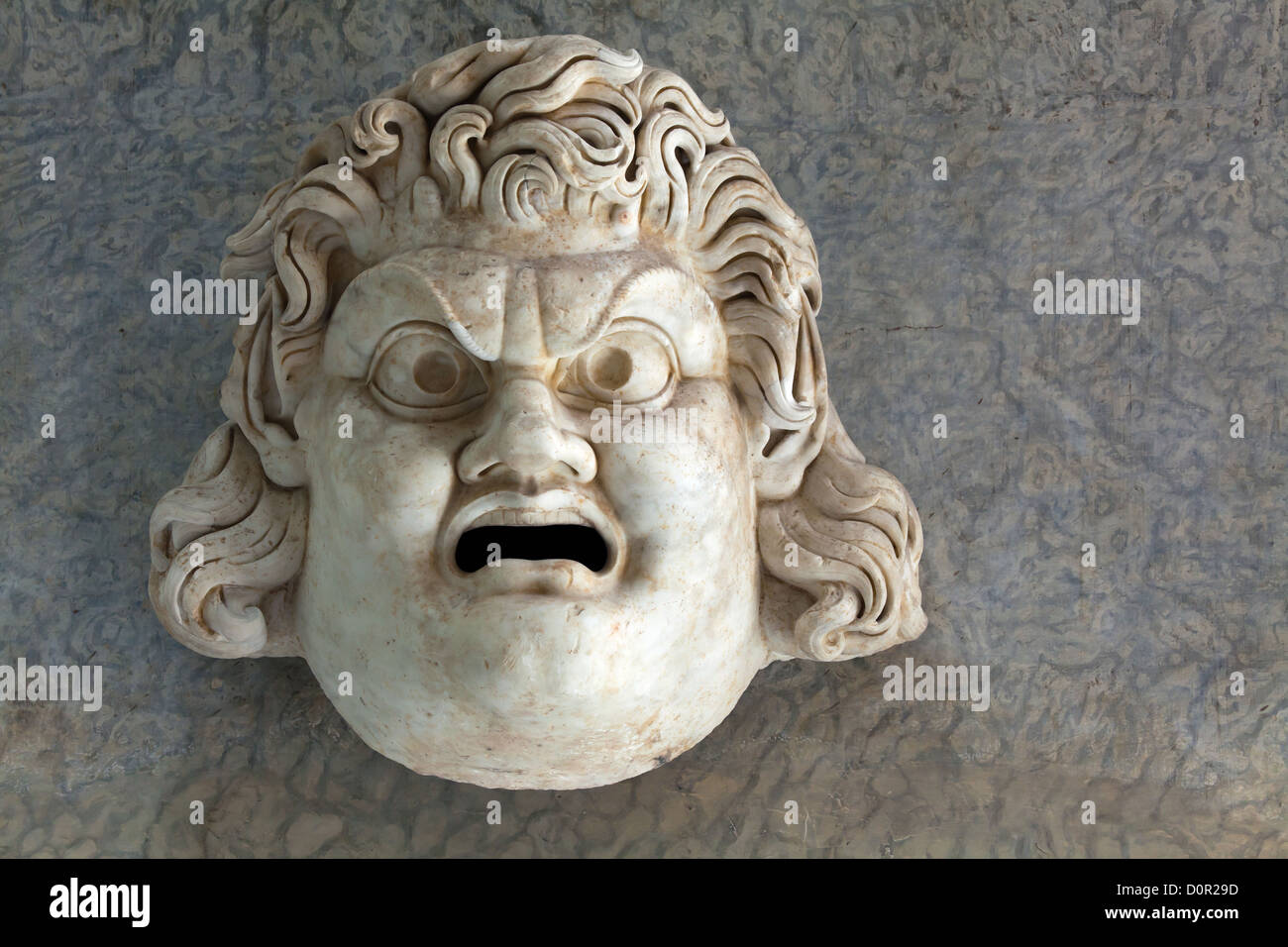 Masque de l'antiquité au musée du Vatican Banque D'Images