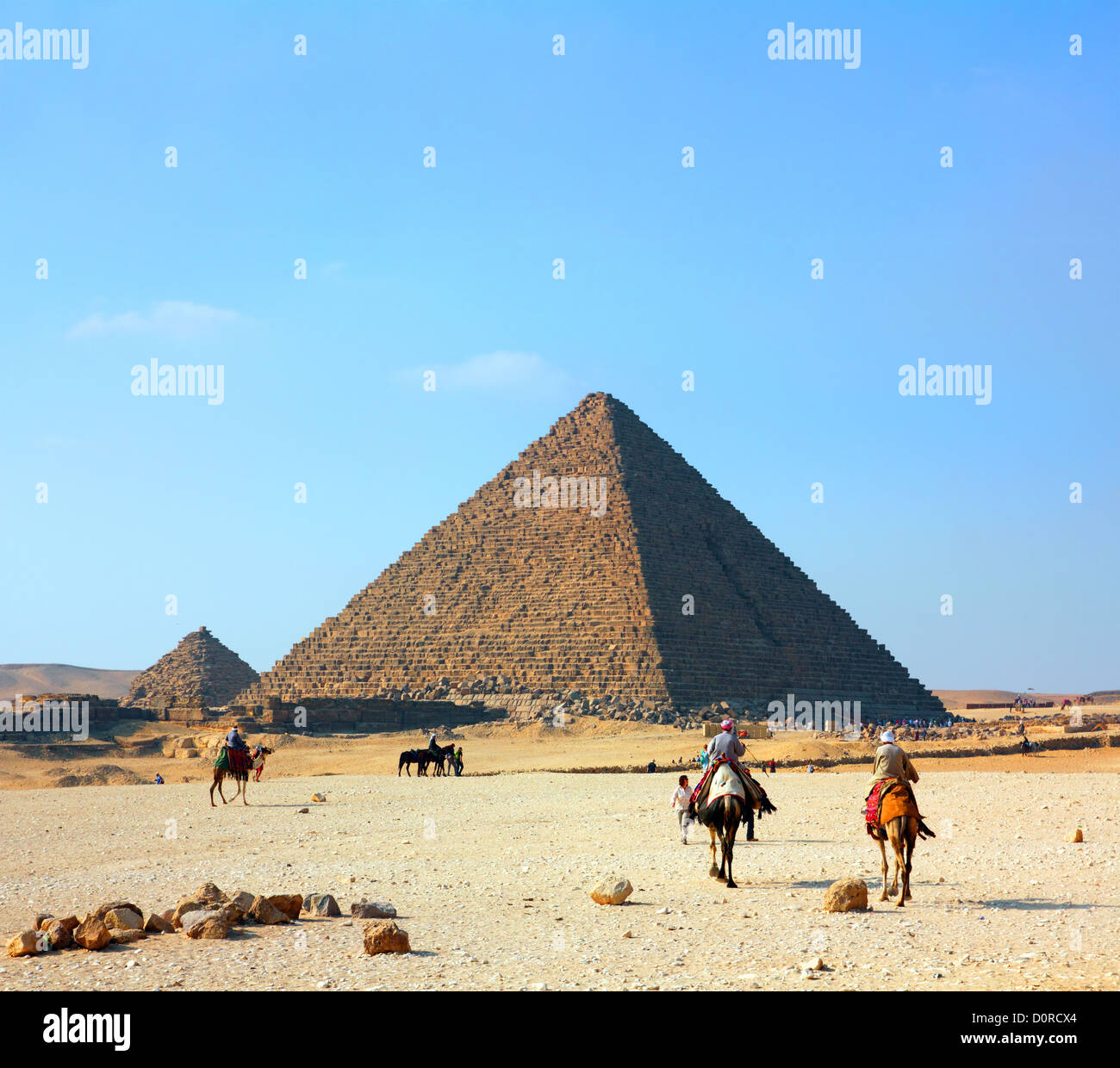 L'egypte pyramides de Gizeh Banque D'Images