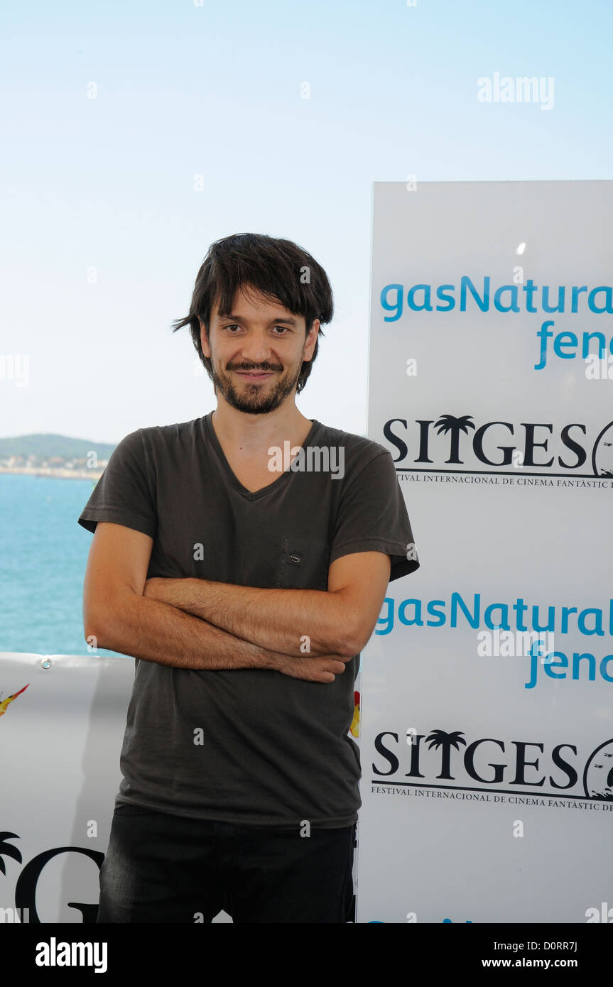 Réalisateur Espagnol Oriol Paulo assister à une photo pour présenter son film Le corps / El Cuerpo à Sitges Film Festival d'horreur. Banque D'Images