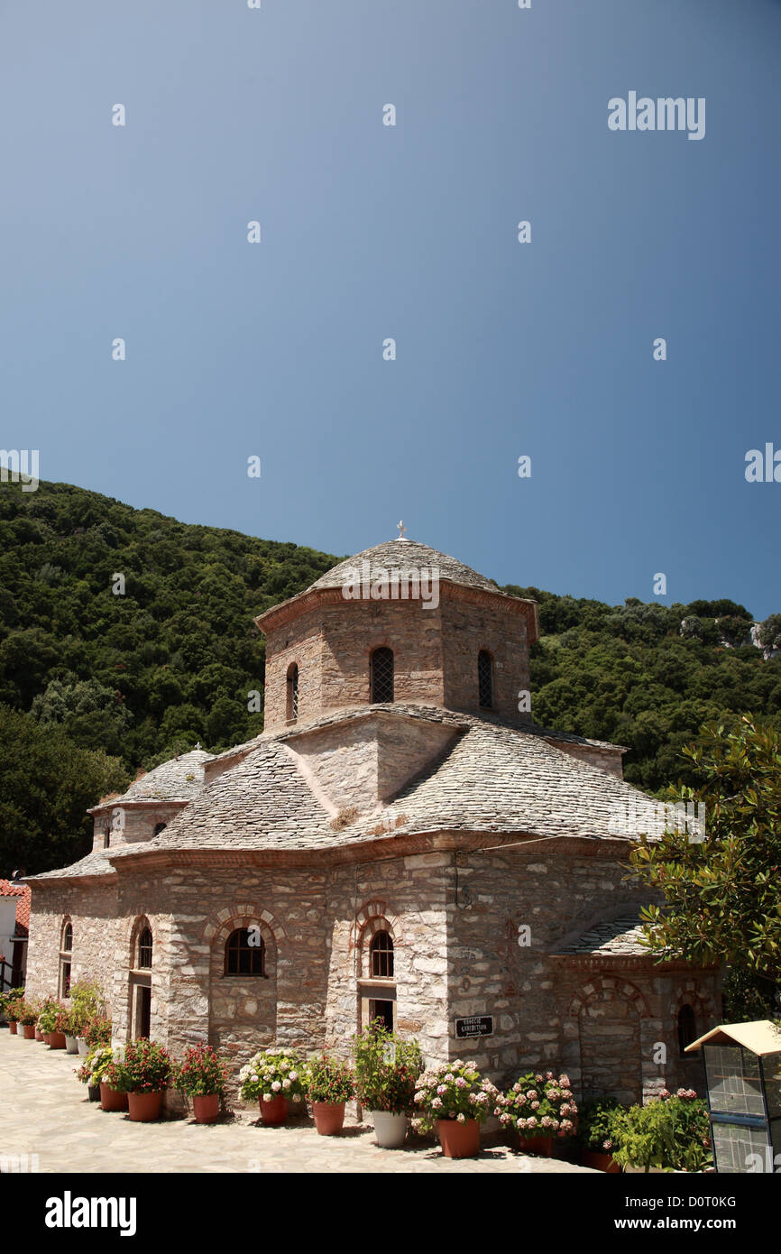 Evangelistria Monastery, également connu sous le nom de Evagelistria Skiathos Banque D'Images