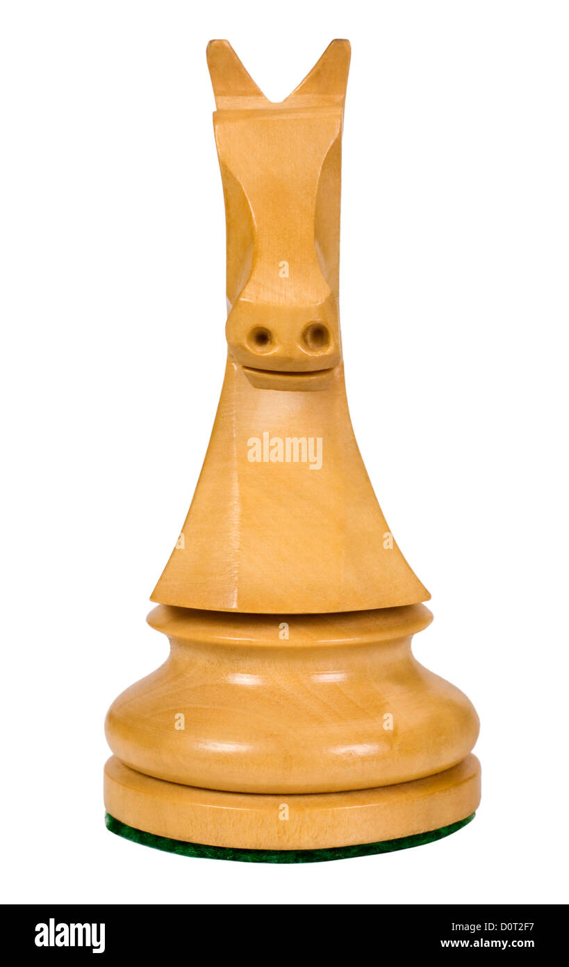 Close-up of a knight chess piece Banque D'Images