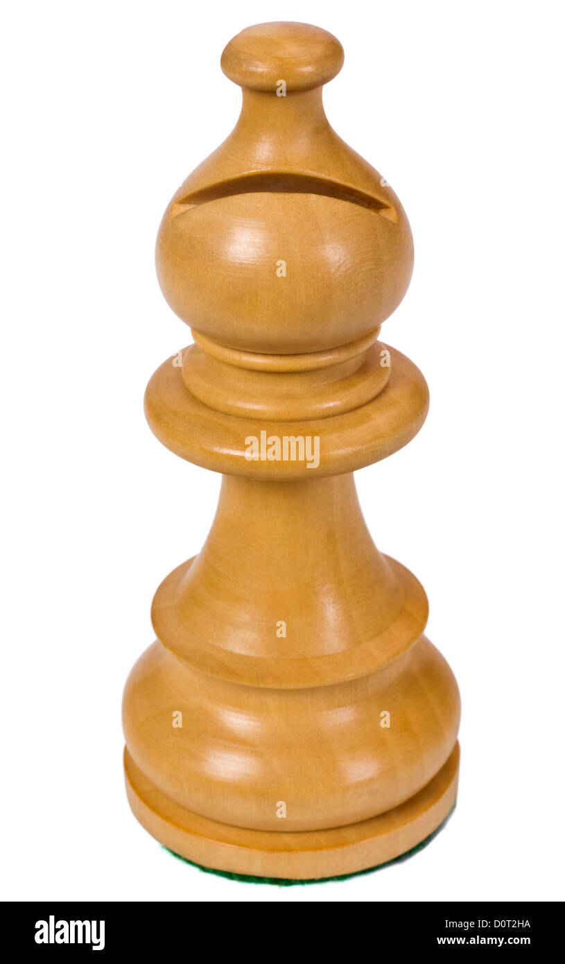 Close-up of a bishop chess piece Banque D'Images