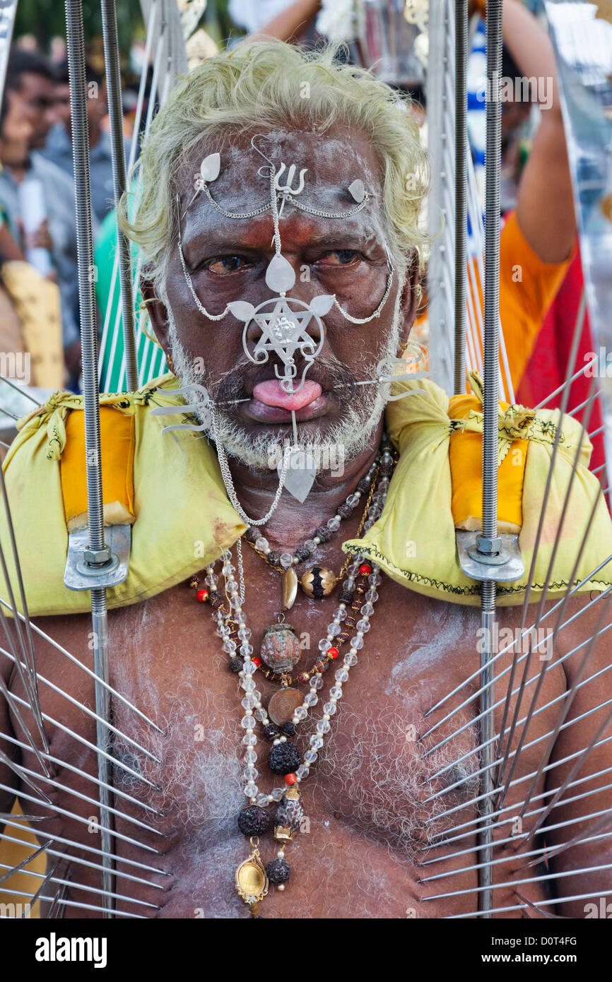 Asie Singapour Little India Sri Srinivasa Perumal Temple Hindu Temple temple tamoul temple indien indien hindou hindouisme Banque D'Images