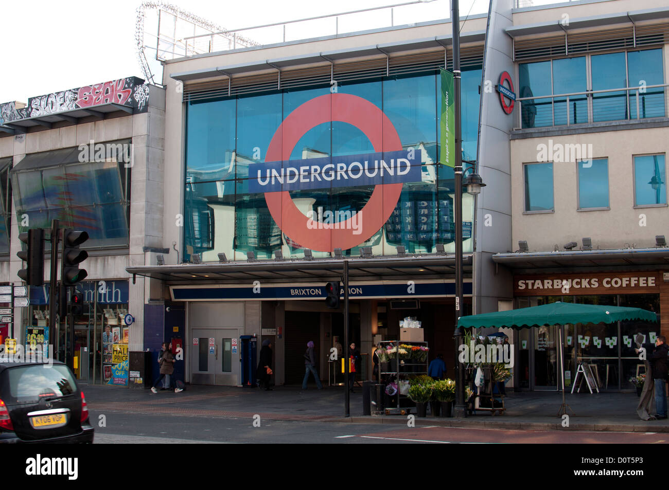 La station de métro de Brixton, Londres, UK Banque D'Images